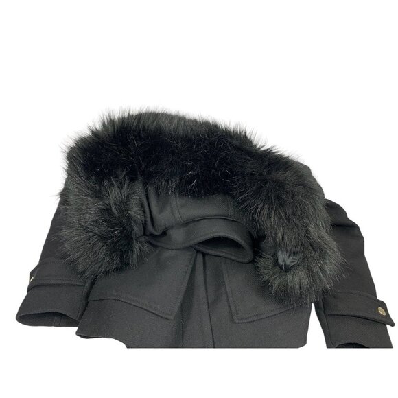 Zara Women’s Black Hooded Coat - Picture 5 of 8